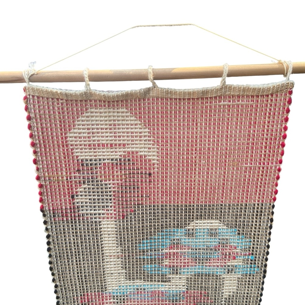 Vintage Portugal Rooster Textile Wall Hanging Folk Art - Picture 12 of 14